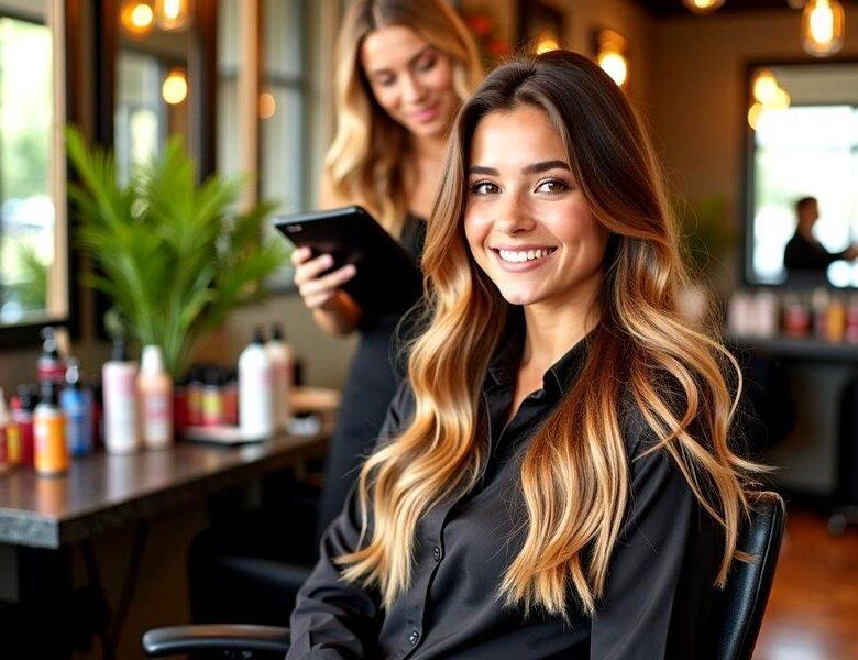 blond-pasemka-na-brazowych-wosach